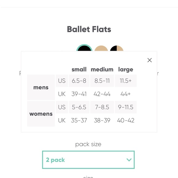 NWT Gekks Black Ballet Flats Shoe Insoles - Size Large / 9 - 11.5 - Still in box - Picture 3 of 3